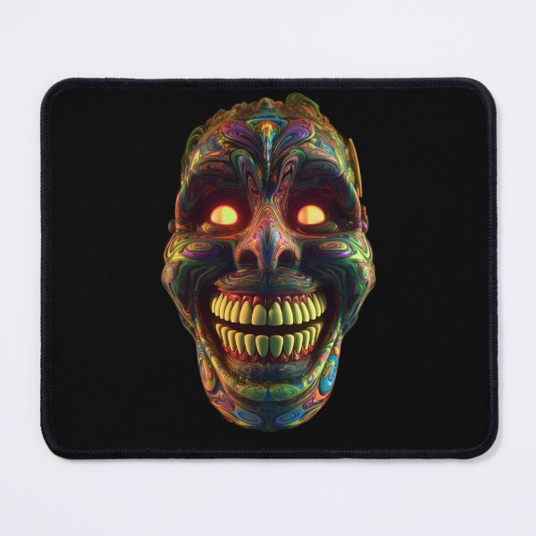Item preview, The Smiling Psychedelic Demon Head designed and sold by UlDesigns.