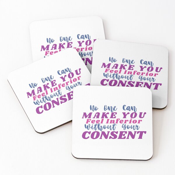 Item preview, No One Can Make You Feel Inferior Without Your Consent Eleanor Roosevelt Quote designed and sold by ImaginedCo.
