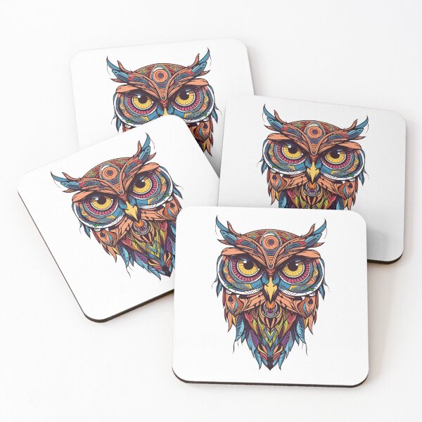 Item preview, Owl Tribal Tattoo Sticker designed and sold by Yevhenii Kravchuk.