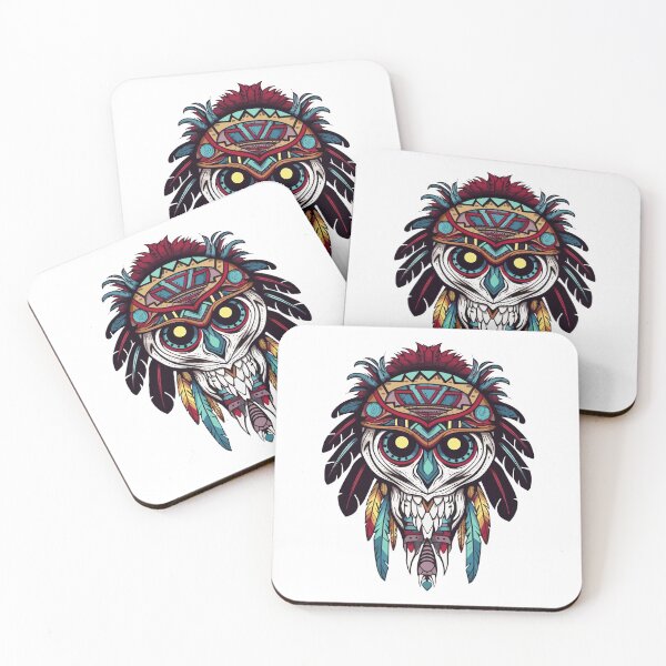 Item preview, Owl Tribal Tattoo Sticker designed and sold by Yevhenii Kravchuk.