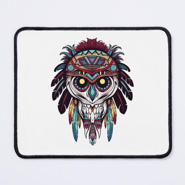 Item preview, Owl Tribal Tattoo Sticker designed and sold by Yevhenii Kravchuk.