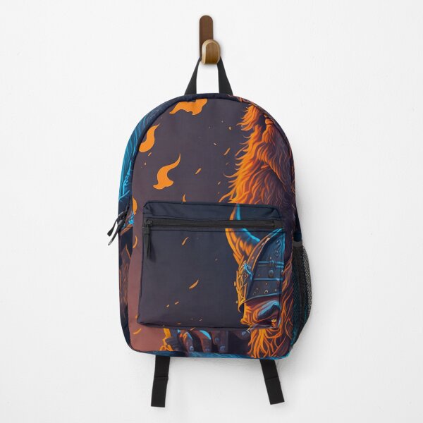 Item preview, Viking Warrior - Epic in Orange Blue designed and sold by Konstantin Spenst.