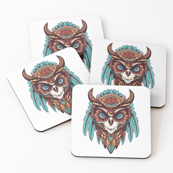 Item preview, Owl Tribal Tattoo Sticker designed and sold by Yevhenii Kravchuk.