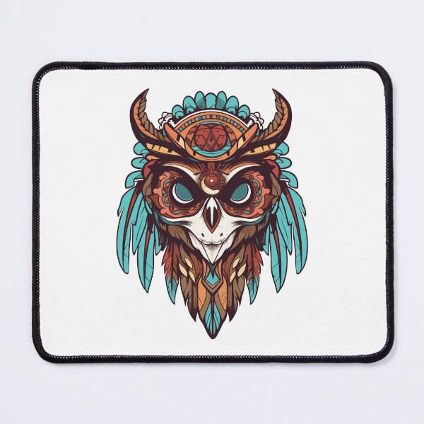 Item preview, Owl Tribal Tattoo Sticker designed and sold by Yevhenii Kravchuk.