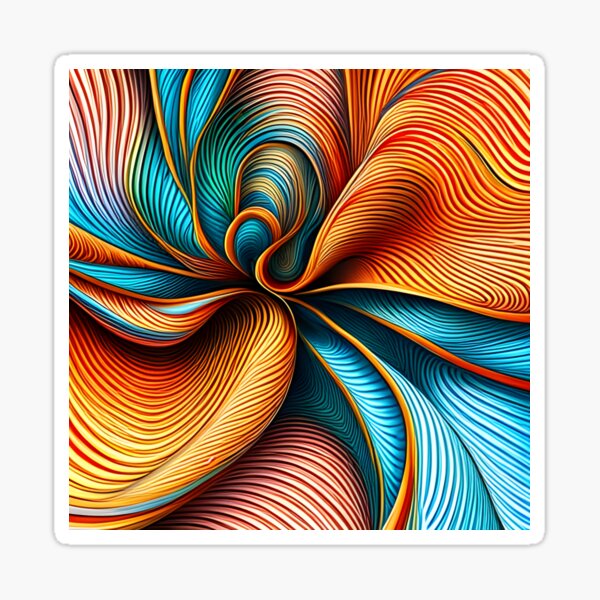 Vibrant swirl Sticker
