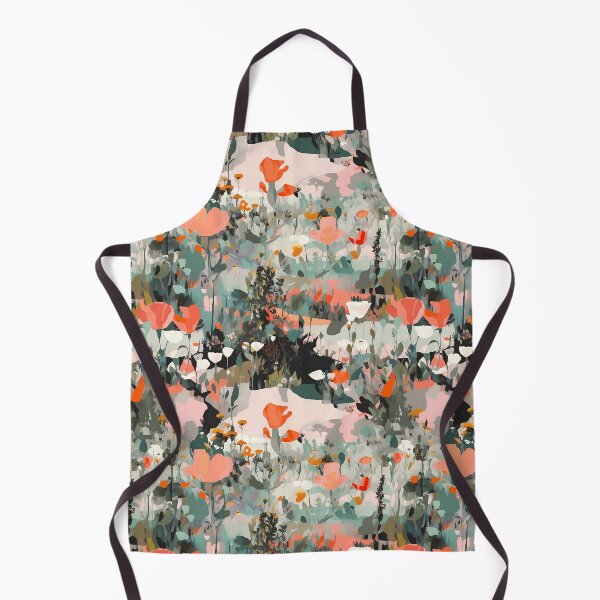 Item preview, California Superbloom Abstract Landscape Floral Pattern designed and sold by semisoberme.