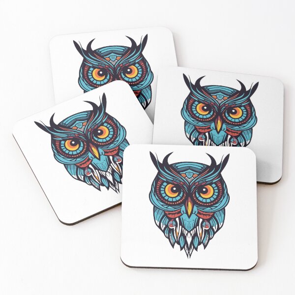 Item preview, Owl Tribal Tattoo Sticker designed and sold by Yevhenii Kravchuk.