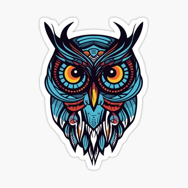 Boho Owl Good For A Tattoo Vector Illustration Stock Illustration   Download Image Now  Owl Boho Tattoo  iStock