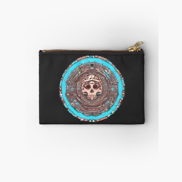 Item preview, Just Another Halloween Skull In Tribal Blue Circle designed and sold by Chubuter.