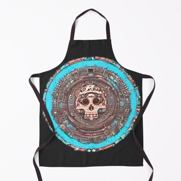 Item preview, Just Another Halloween Skull In Tribal Blue Circle designed and sold by Chubuter.
