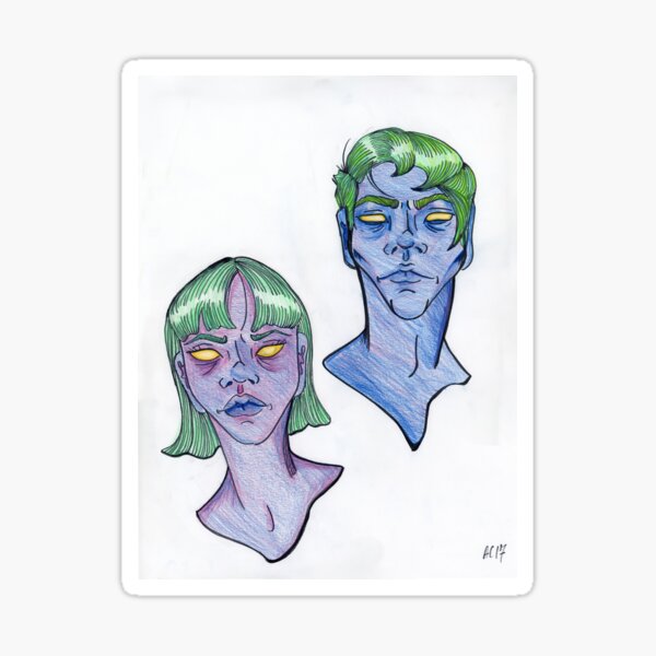 Blue Two Sticker