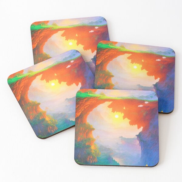 Item preview, Fantasy landscape painting designed and sold by CristalleLisa.