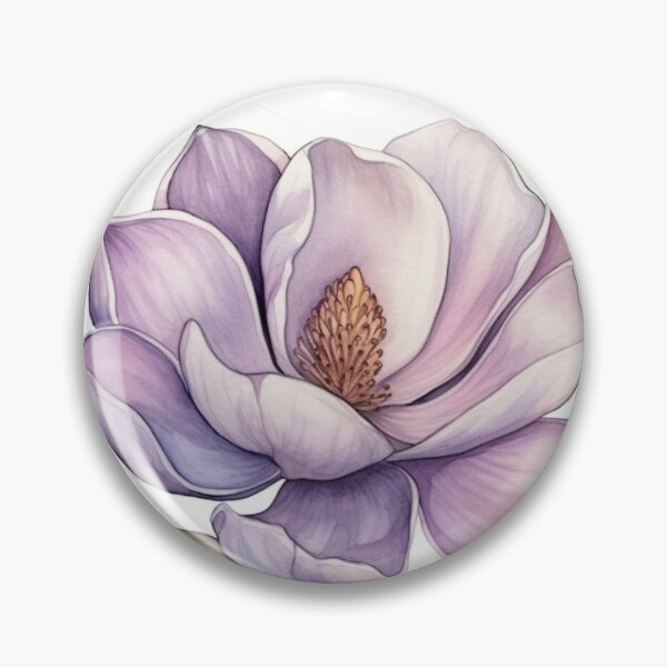 Item preview, Art Nouveau Purple Magnolia Flower designed and sold by DarlaEdnaFleur.