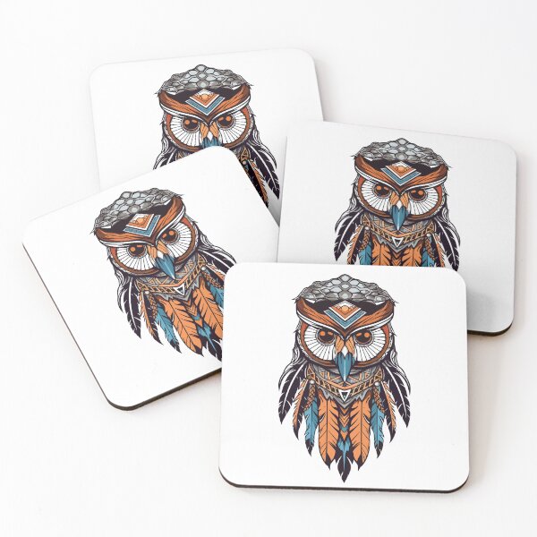 Item preview, Owl Tribal Tattoo Sticker designed and sold by Yevhenii Kravchuk.