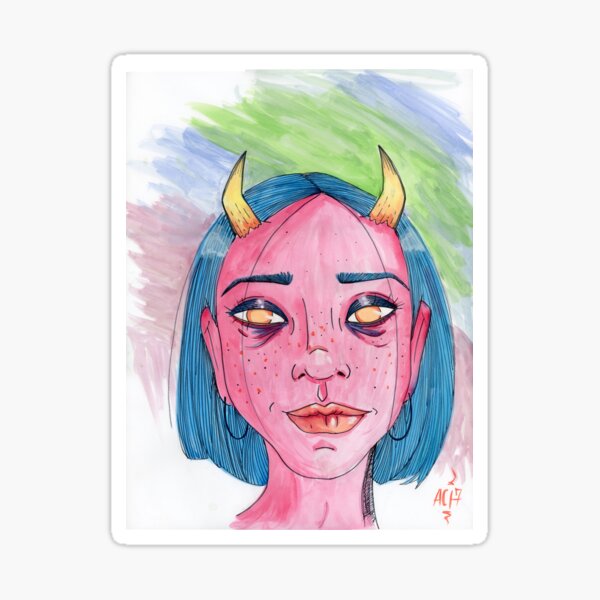 She's got the devil in her Sticker