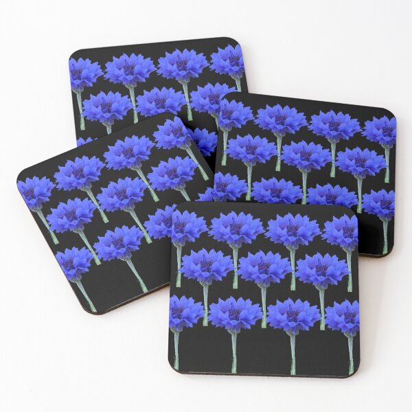 Item preview, Cornflowers with black background designed and sold by Binas-gallery.