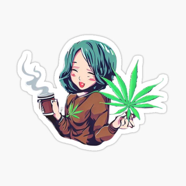 Blunt Smoking Weedish, Marijuana Weed Anime Hat Pin - Etsy Israel