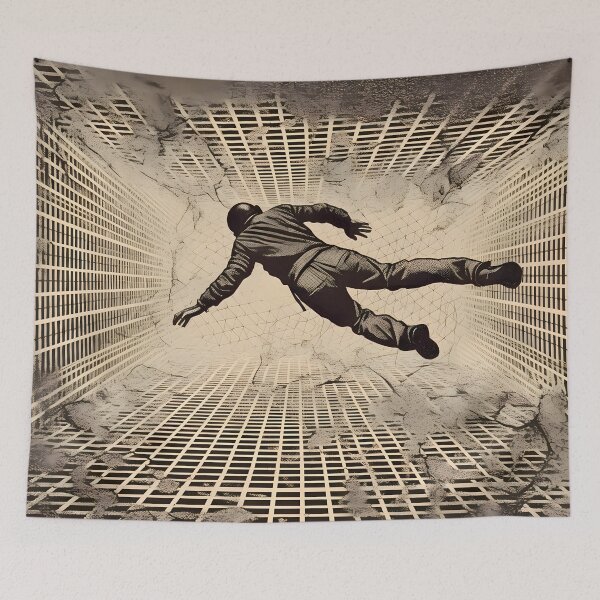 Item preview, Myself falling to infinity in a multidimensional abyss designed and sold by SingularityGeek.