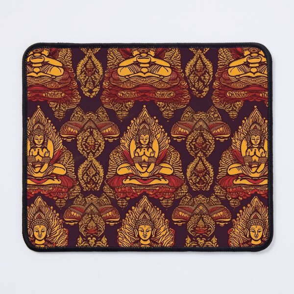 Item preview, The golden buddha pattern designed and sold by TheInspiredAI.
