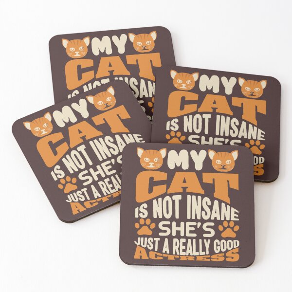 Item preview, My cat is not insane designed and sold by modernaarte.