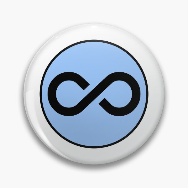 Item preview, Infinity sign icon in a blue circle designed and sold by Inspirationmotivation.