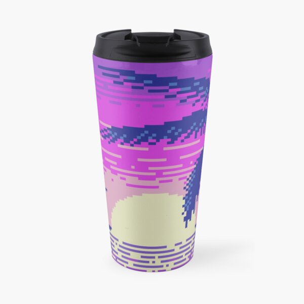 Pixel Sunset Travel Mug