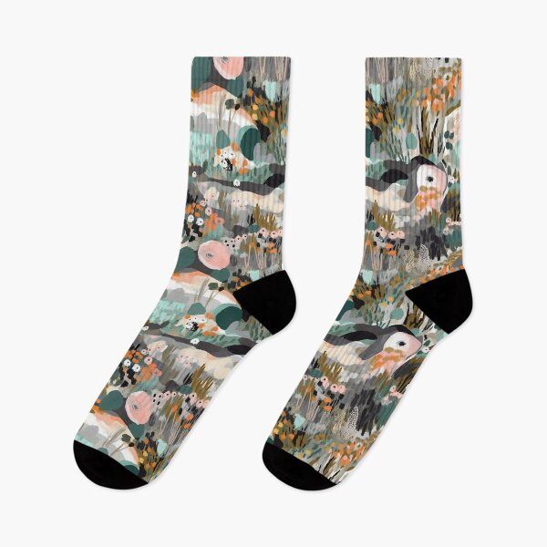 Item preview, California Superbloom Poppies Abstract Landscape Floral Pattern designed and sold by semisoberme.