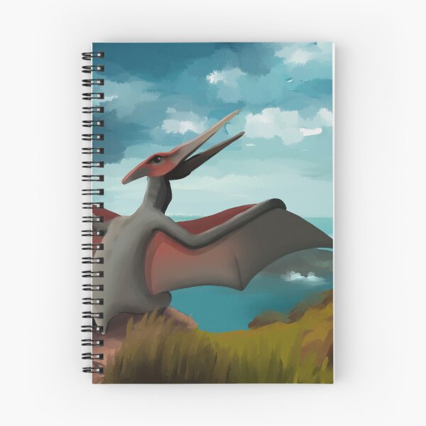Item preview, Landscape picture with pterodactylus, pterosaurs, dinosaurs designed and sold by hugadino.