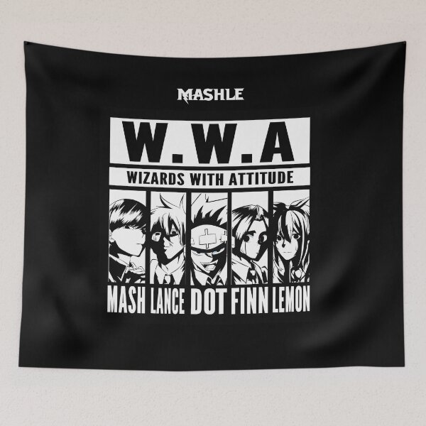 Item preview, MASHLE: MAGIC AND MUSCLES (W.W.A. WIZARDS WITH ATTITUDE) designed and sold by FunGangStore.