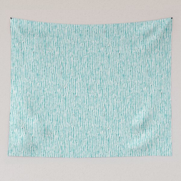 Item preview, Stripes, watercolor pattern, aqua designed and sold by i-cottagedesign.