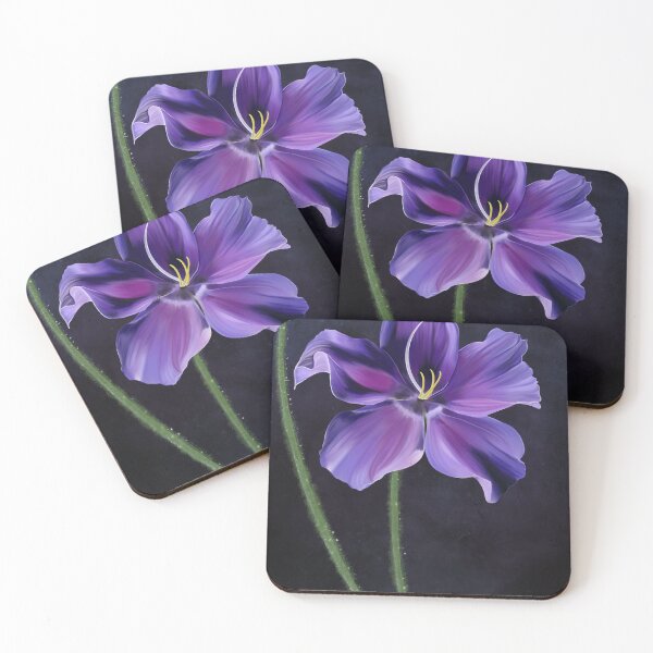 Aperçu de l'œuvre Fleur mauve créée et vendue par SkyBloomDesigns.
