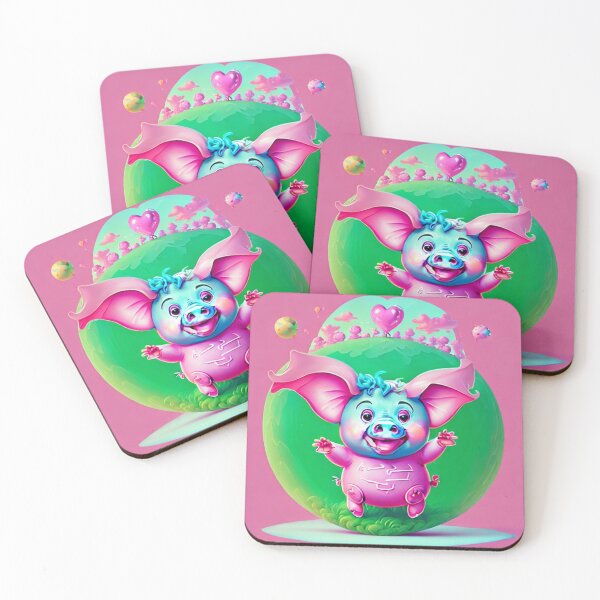 Item preview, Delighted pig designed and sold by yaiyen.