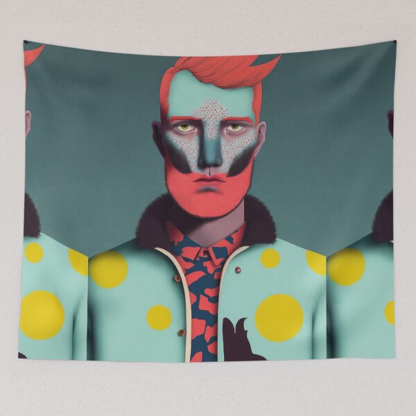 Item preview, Surreal Man Portrait designed and sold by aiko-art.