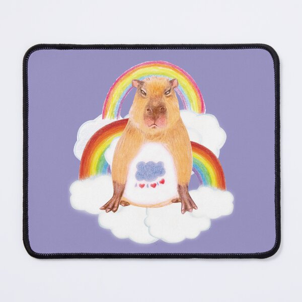 Item preview, Rainbow Grumpy capybara designed and sold by umasharda.