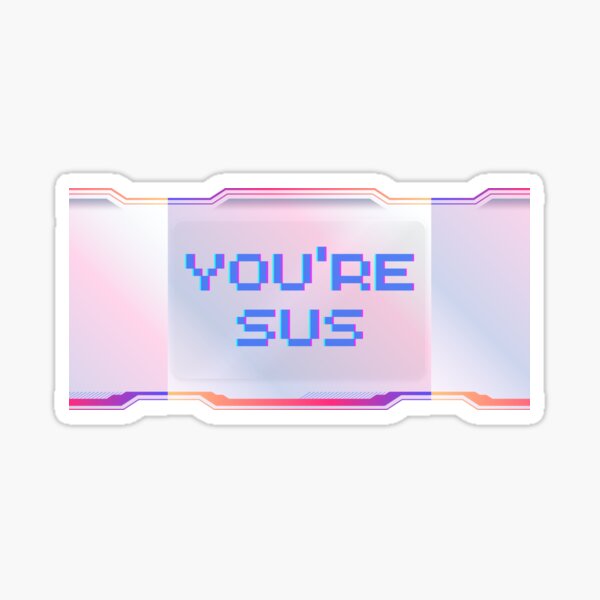 Youre Sus Emoji Sticker for Sale by AlpacaSmokes