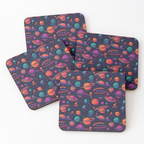 Item preview, Groovy Planets (Spaced out) designed and sold by PatternAli3n.