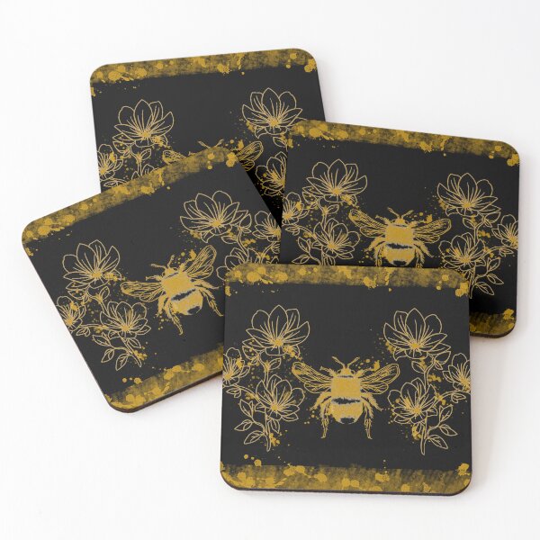 Item preview, Honey bee with flowers designed and sold by BerryPecanArts.