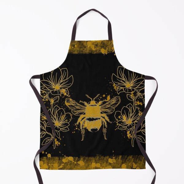 Item preview, Honey bee with flowers designed and sold by BerryPecanArts.