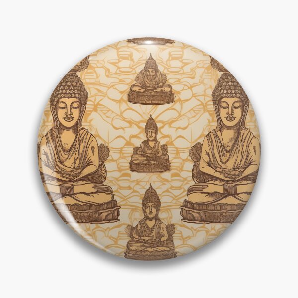 Item preview, The buddha pattern. Brown designed and sold by TheInspiredAI.