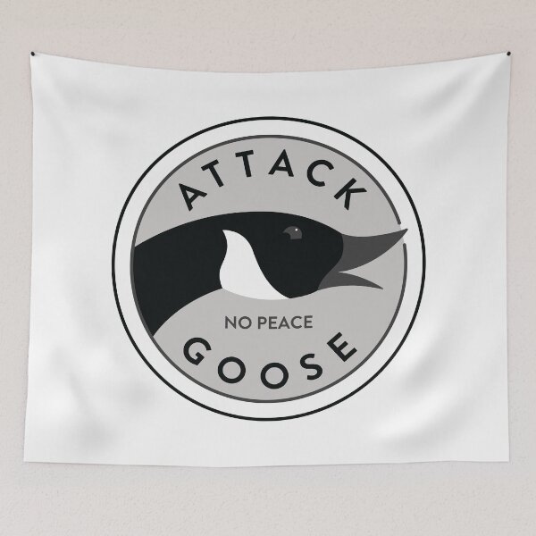 Item preview, Attack Goose - No Peace Canadian Geese Beer Parody designed and sold by MarkFiveDesign.
