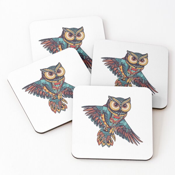 Item preview, Owl Tribal Tattoo Sticker designed and sold by Yevhenii Kravchuk.