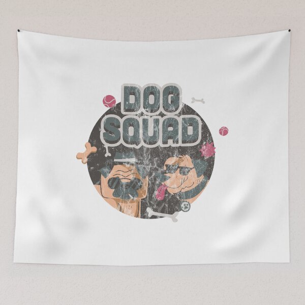 Item preview, DOG SQUAD - Cool Funny Washed Dogs Shirt Design designed and sold by Super3.