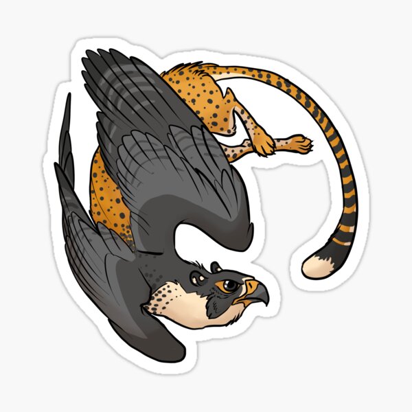 Cheetah Peregrine Gryphon Sticker