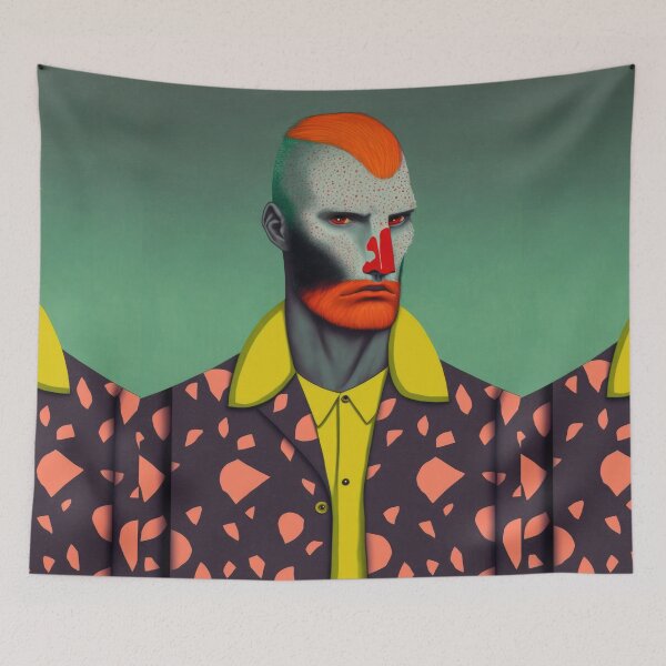 Item preview, Surreal Man Portrait designed and sold by aiko-art.