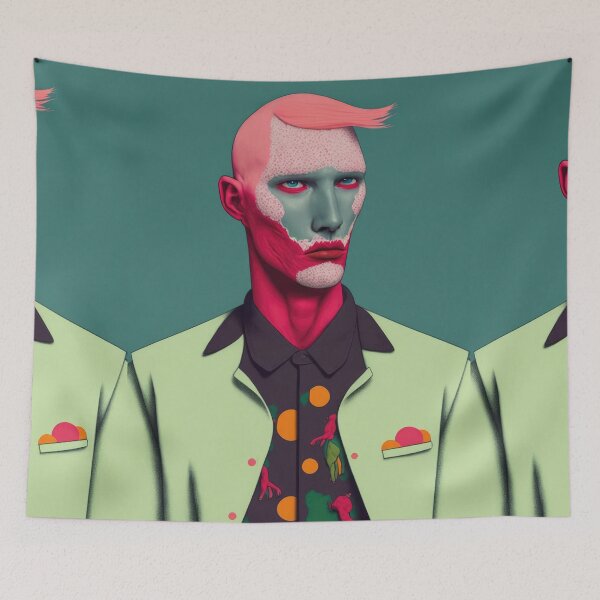 Item preview, Surreal Man Portrait designed and sold by aiko-art.