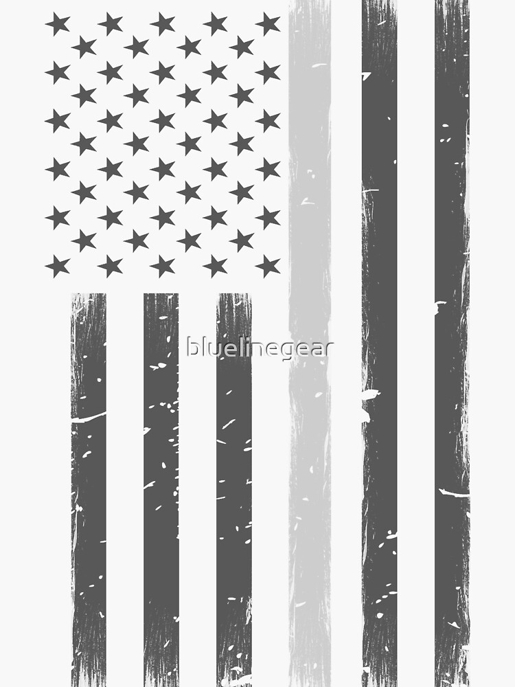 Thin Silver Line Corrections Officer Flag Sticker For Sale By Bluelinegear Redbubble 4651