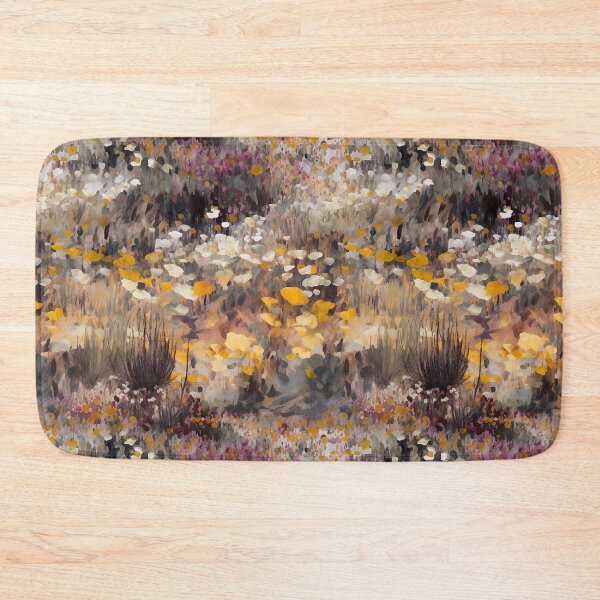 Item preview, California Golden Fields Superbloom Abstract Landscape Floral Pattern designed and sold by semisoberme.