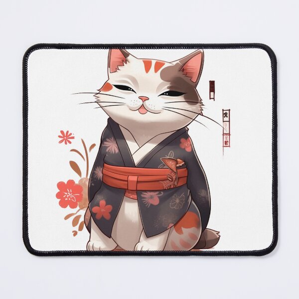 Item preview, cat in kimono designed and sold by Art-ColorTech.