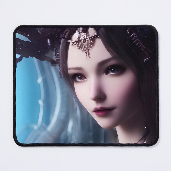 Item preview, Portrait of a beautiful and young woman Guardian of time designed and sold by DibuHumor.