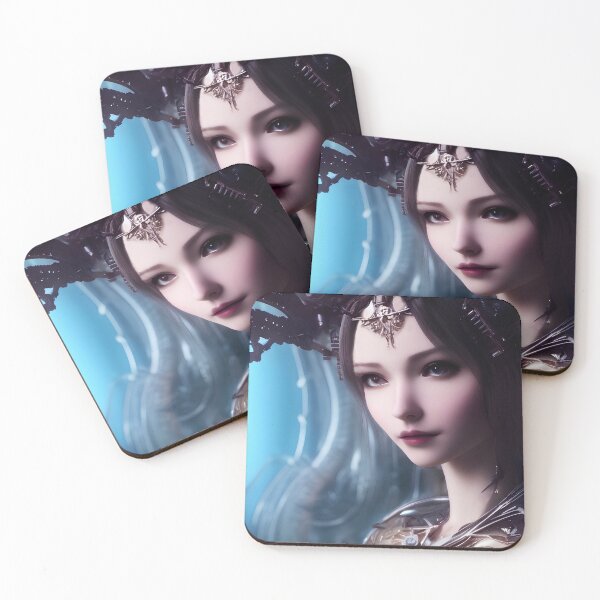 Item preview, Portrait of a beautiful and young woman Guardian of time designed and sold by DibuHumor.